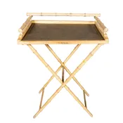 Art Moderne Cerused Oak Folding Tray Table