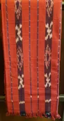 IKAT 100% cotton blanket - 45"x96" Red & Indigo — Spirithouse Import Gallery