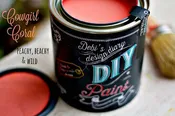 DIY Cowgirl Coral Paint