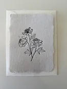 Exquisite Handmade Floral Paper Card - Artistic & UniqueCardsFloras Avenue
