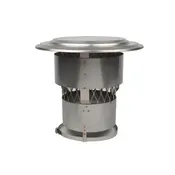 10" Forever Flex 316Ti-Alloy SS Light Flex/Hybrid Rain Cap with 3/4" Mesh Screen & Wind Guard - CSLF