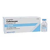 Ceftriaxone, SDV, 1 gm/Vl Powder 10/bx