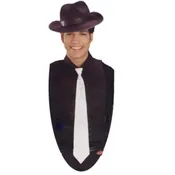 1920s Style Gangster Tie Solid Color Fabric