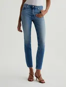 AG Mari Crop Mid-Rise Slim Straight Leg Denim