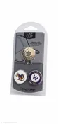 Cap clip pack with golf ball marker, with cow mascot on one side, and Williams College on the back.