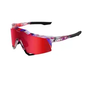 100% Speedcraft FDJ Gloss Translucent Red/Blue - HiPER Fire Red Mirror Lens