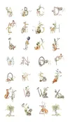 Story Book - Alphabet Panel - White