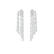Arpeggia five line earrings in white gold