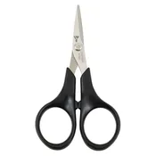 Braid Scissor, 4", Black Loops, Straight