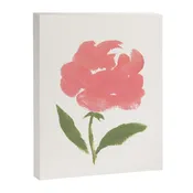 Blush Pink Rose - Gouache Painting Canvas Print