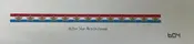 Dog Collar Red White Blue Stripes with Gold Stars