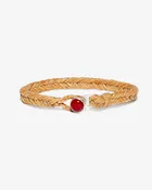 Jasper Button Fishtail Bracelet