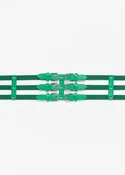 Buckled Caged Stretch Belt