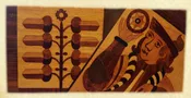 Andrew Szoeke Burled Wood Inlaid Paperweight — Sir Richards Antiques & Fine Art Center ~ Est. 1971