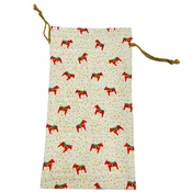 Bottle Gift Bag - Dala Horses