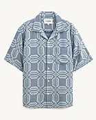 Indigo Jacquard SS