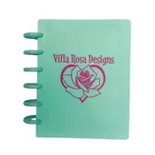 Discbound Storage Binder Teal With Villa Rosa Logo