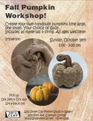 Pumpkin Workshop — 22nd Street Clay