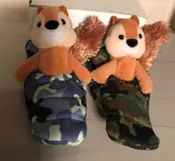 Squirrel Sleeping Bag Key Chain
