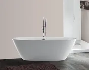 Christopher 70-inch Modern Acrylic Dual Bathtub