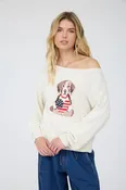 American Heart Puppy Long Sleeve Sweater