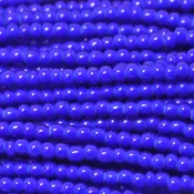 10/0 Czech Seed Bead, Blue White Heart