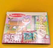 2 IN 1 CUBE PUZZLE ANIMALS