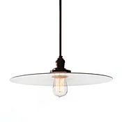 8" Milk Glass Pendant, WYETH