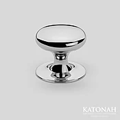 Albert Cabinet Knob on Backplate | Katonah Hardware — Katonah Architectural Hardware