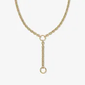 Airy Oval Chain Lariat