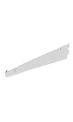12 inch Chrome Metal Shelf Bracket for Slotted Standard - .5  inch slots 1 inch on center