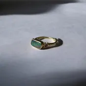 Australian Opal Ring in 14K Gold | Emily Amey — Acorn Eagle Rock