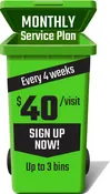 Trash Bin Cleaning and Sanitation