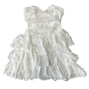 Asymmetrical Tiered Mini Dress