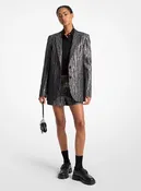 Blazer Moiré métallisé