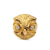 Victorian Gold Owl Ring
