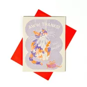 Aww, Thanks Cat Card