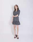 Floral Ruffle Hem Dress