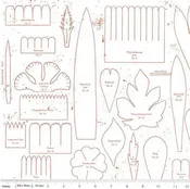 Sewing Seeds III - Posie Patterns Red