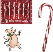 Bacon-flavored candy canes