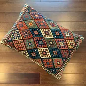 Antique West Persian Jaffe Kurd Bagface Pillow