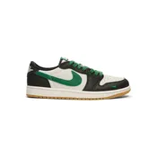 1 Retro Low OG GS "Phantom and Pine Green" (Phantom/Pine Green-Black)