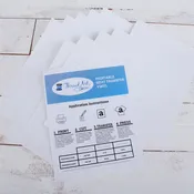 10 Inkjet Printable Heat Transfer Sheets for Dark Colored Fabrics - 8.25"x11.75" Sheets - Includes Mask Tape Sheet