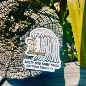 Wave Dog Sticker — Salty Dog Surf Shop