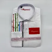 Abstract Rainbow Stripe Sportshirt