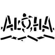 Aloha Honu Turtle Craft Stencil