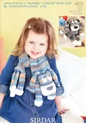 Sirdar 4573 Toy & Scarf in Baby Crofter DK & Snowflake DK