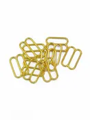 1/2" Gold Bra Strap Slider - 10 Per Bag