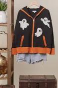 Boo Crew Ghost Zip-Up Hoodie