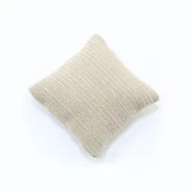 BB80004 - Tan Ribbed Square Pillow